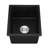Quartz Bar Sink 13.94" L X 17.32" W - Stain & Scratch Resistance Easy To Clean Surface With Strainer Black 13.94"X17.32" For Hygiene Bottom Grid