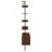 Wendell Walnut 4-Shelf Storage Wall Bookshelf