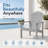 Pakkdiarie Set of 8 HDPE Stackable Adirondack Chairs with Cup Holders, All-Weather Outdoor Patio Chairs-1802343052-1803586830