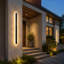 Aarthi Modern Oval Linear LED Outdoor Wall Light Matt Black IP65 Waterproof 3000K Acrylic Exterior Wall Lamp For Corridor Entrance-674449124-674449125