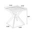 Table en aluminium coulé