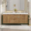 Meuble-lavabo double avec comptoir en SMC, armoire en panneau de fibres à densité moyenne, portes à fermeture en douceur, tiroirs divisés, meuble-lavabo mural moderne pour les grandes salles de bain-1302441382