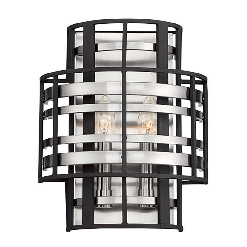 Preston Steel Flush Mounted Sconce