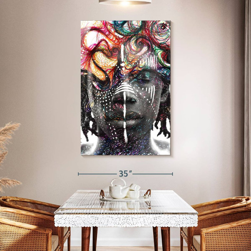 Leisha Paintography Man, 51" H x 34" W