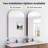 24"x35" Arched Bathroom Medicine Cabinet With Mirror- Modern Wall-Mounted Mirror with Storage (Recessed or Surface Mount), Black Metal Frame - Easy to Install, Sturdy Construction-1109283990-1112656888