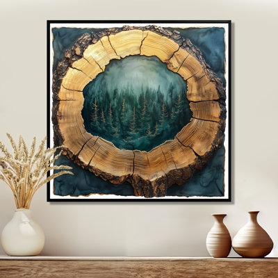 «Gilah Forest Emerald Ripples Through The Woods II», art mural forêt