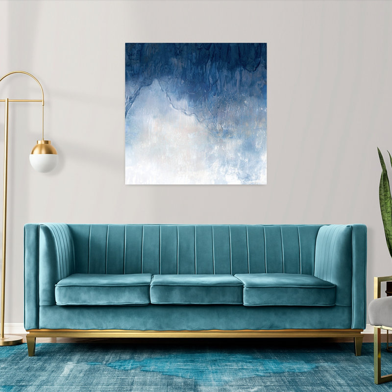 «Mist Downing In Tranquility I Abstract», art mural côtier, H 36 po x l 36 po