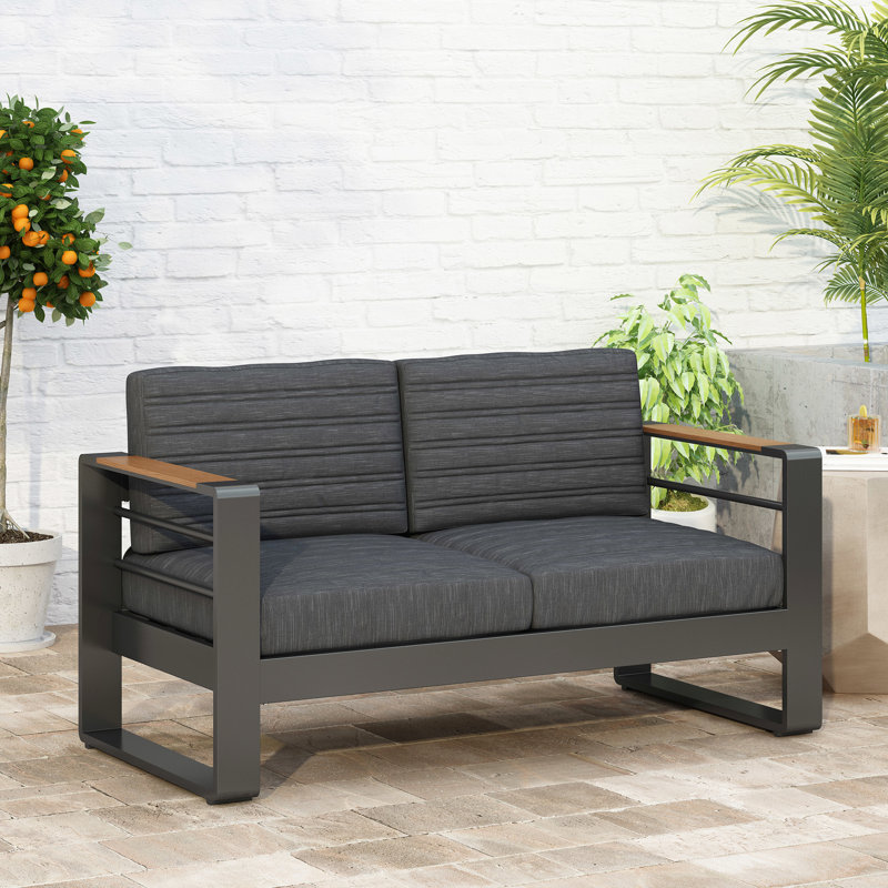 Seating With Cushions And Properties Wood-Plastic Composite Accents