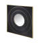 Miroir carré 40 "x 40" sculpté plissé avec cadre en fer doré-598797123