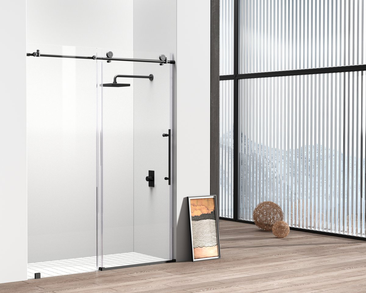 Bypass Sliding Glass Shower Door Sorrento Lux Series 56-60 Width