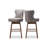 Upholstered Counter Stool with Solid Wood Frame-326954228