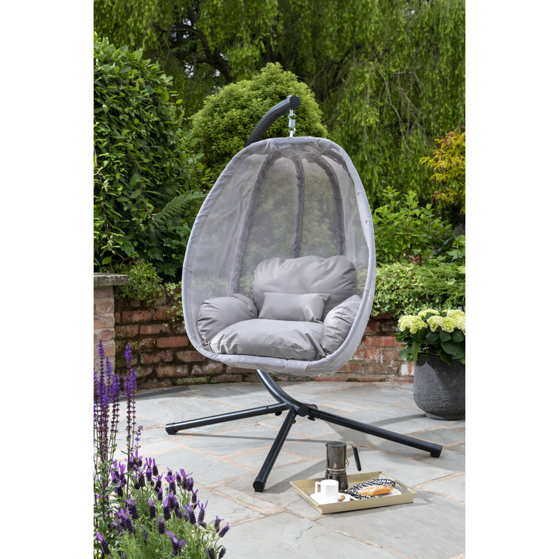 Sariya Swing Chair with Stand, Grey