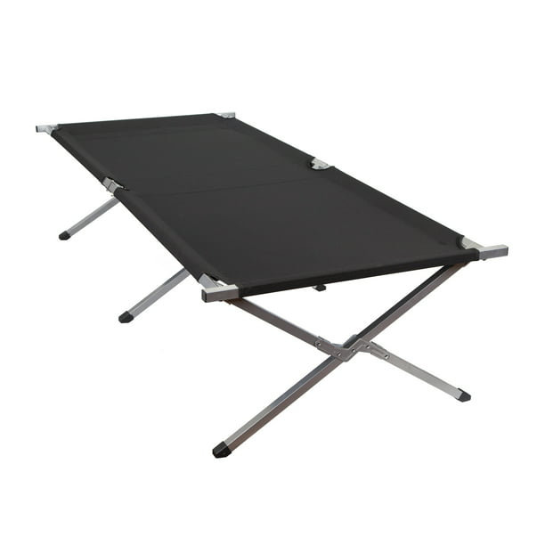 Stansport Heavy Duty G.I. Cot, Black/Silver