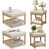 Beige Top/Light Brown Base