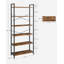 Bernis 186 cm H x 80 cm W Steel Etagere Bookcase-806295637
