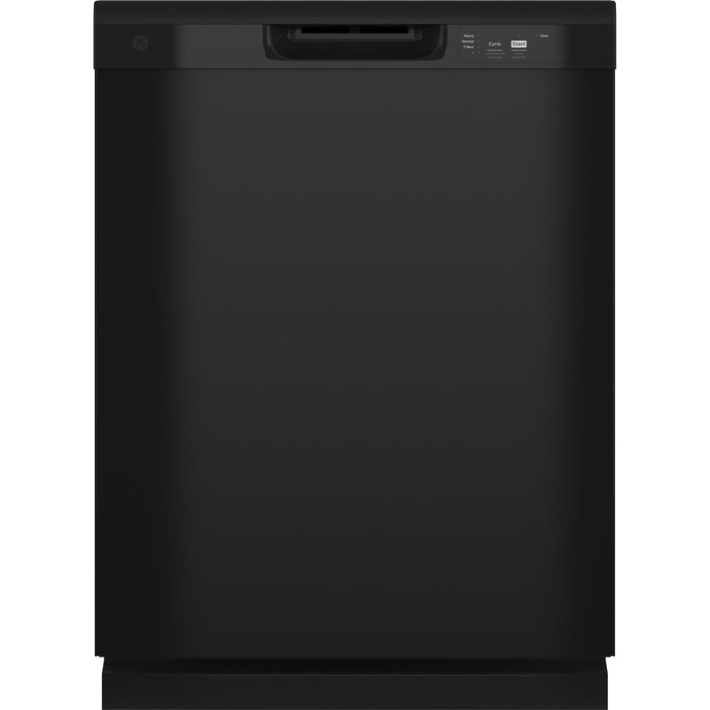 24" 60 dBA Built In Button Control Dishwasher, Black
