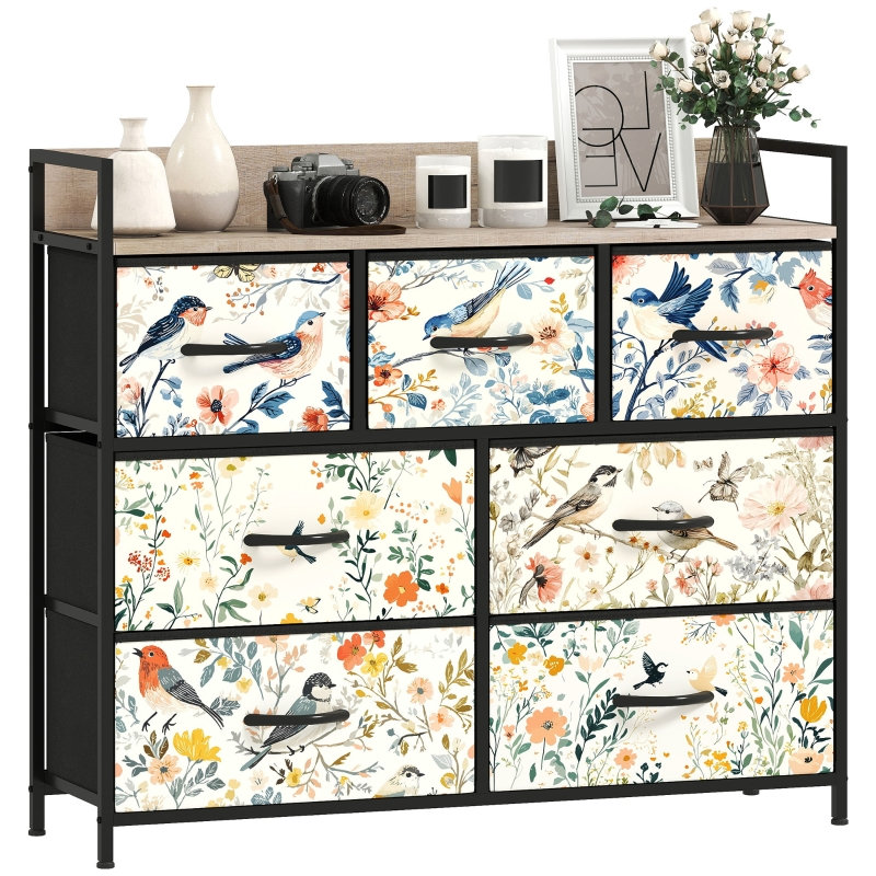 98 cm W Chest of 7 Drawers