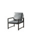 Chaise d'appoint à structure métallique en gris - éponge haute densité épaisse, pour bureau, cuir de chambre à coucher avec éponge supplémentaire respirante, antidérapante