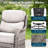 Patio Resin Wicker Furniture Set With Fire Pit Table, PE Rattan Swivel Patio Chairs With Propane Fire Pit Table, Brown Wicker 5Pcs Patio Conversation Set-1097313183-1097313180