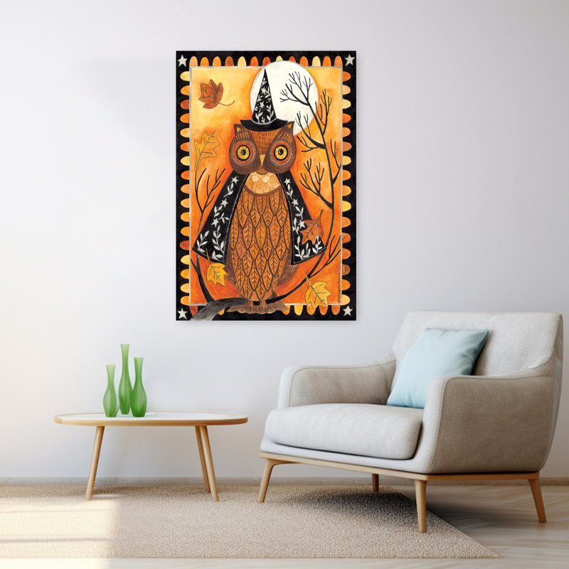 Chouette sorcière d'automne, H 48 po x l 32 po