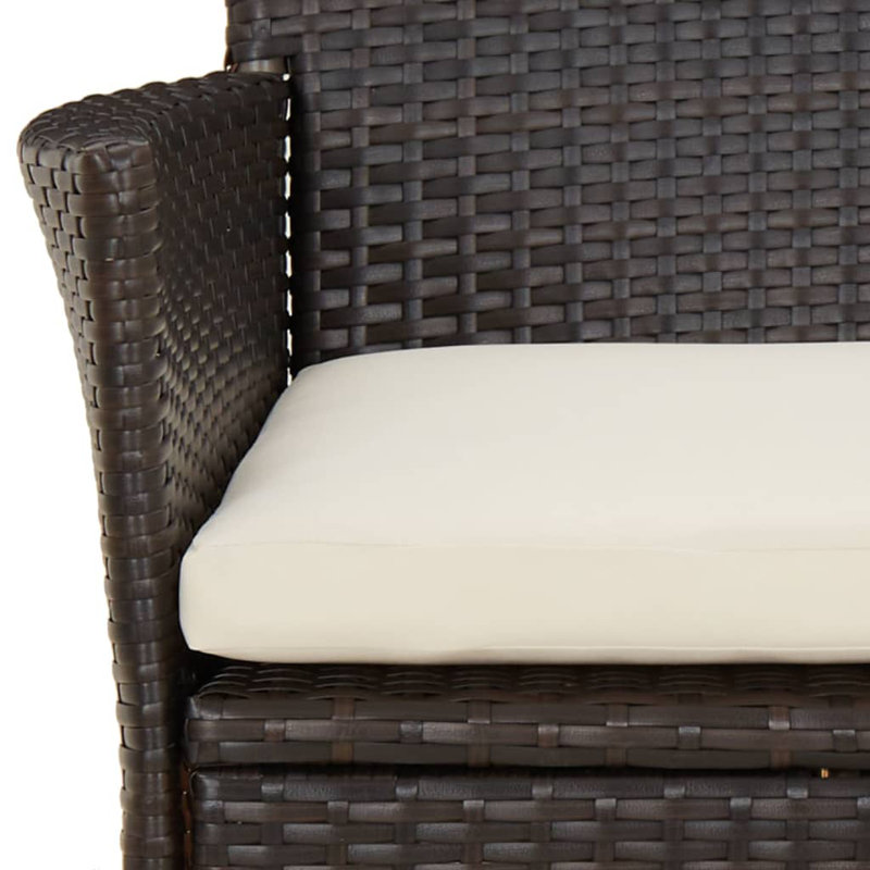 Dannicka 8 - Person Wicker Patio Dining Set with Rectangular Table , Cushions Included
