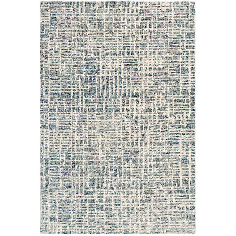 Finkelstein Wool Geometric Indoor Rug, Rectangle 7'6" x 9'6"