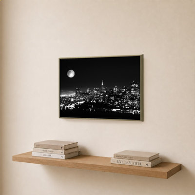 Midnight Moon by Danita Delimont - Graphic Art on Canvas
