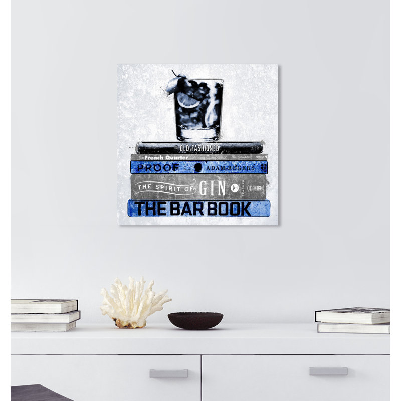 «Drinks and Spirits Luxe Bar», reproduction d'impression sur toile tendue, H 20 po x l 20 po x P 0,8 po