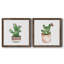 Boho Greenery III - ensemble de 2 peintures sur toile encadrées-563324416-563324417