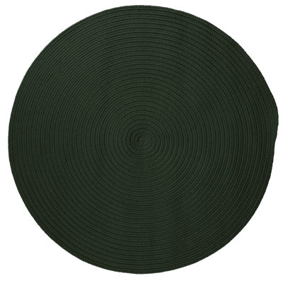 Tapis vert foncé tressé Shepler