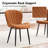 Comfort & Style Leather Upholstered Side Dining Chairs-1846078860