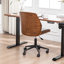 Chaise de bureau rembourrée en similicuir Bryonie-340057851