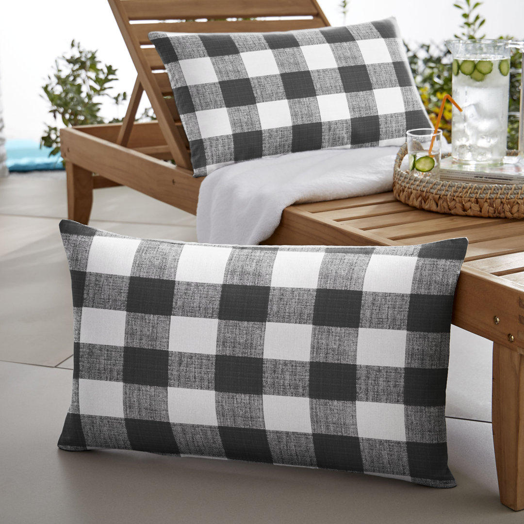 Banbridge Buffalo Indoor/Outdoor Lumbar Pillow (Set of 2) Mozaic Company