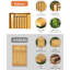 Grand organisateur de couverts en bambou - Organisateur de tiroir extensible pour ustensiles, couverts et couverts, solution de rangement de cuisine avec 6 à 8 fentes, naturel, 19,4 po x 13,1 po x 1,8 po