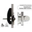 Barre d'appui HORIZON 12 po x 1,25 po, conforme à l'ADA pour la sécurité du bain et de la douche (capacité de 500 lb) en acier inoxydable brossé-125312417-125312416
