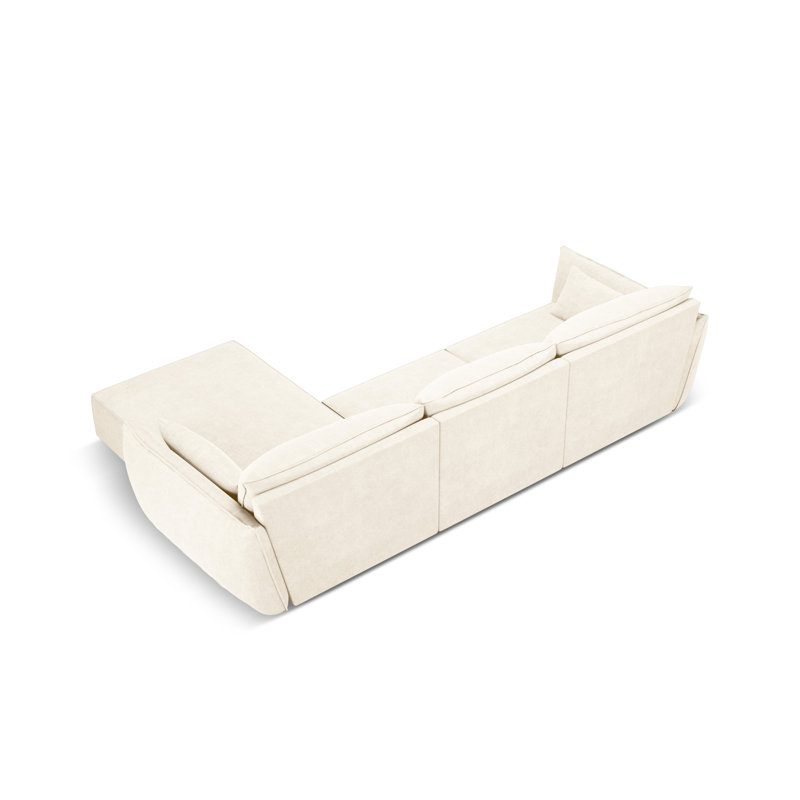 Aeneus 4 Seater Corner Sofa , Light Beige