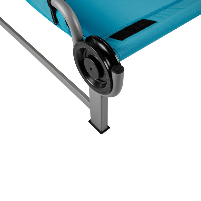 Disc-O-Bed Youth Single Cot Kid-O-Bed, Portable Bunk with Travel Carry Bag, Teal