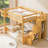 Natural Queen Loft Bed with Storage Staircase and Wardrobe, Solid Wood & MDF Frame-1763863269