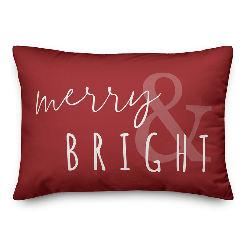  Housse de coussin Merry and Bright, Polyester/ Bourre en polyester
