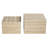 Faux Marble Nesting Coffee Tables - Set of 2 Modern Square Side Tables for Living Room, No Assembly Needed,Travertine-585542158