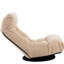 Balcon inclinable - Chaise simple avec 3 sections de dossier réglables, éponge élastique à mémoire 3D à 14 têtes, convient aux dossiers et aux appuie-tête de loisirs paresseux de 18 ans, rotation à 360 degrés au bas, la plupart