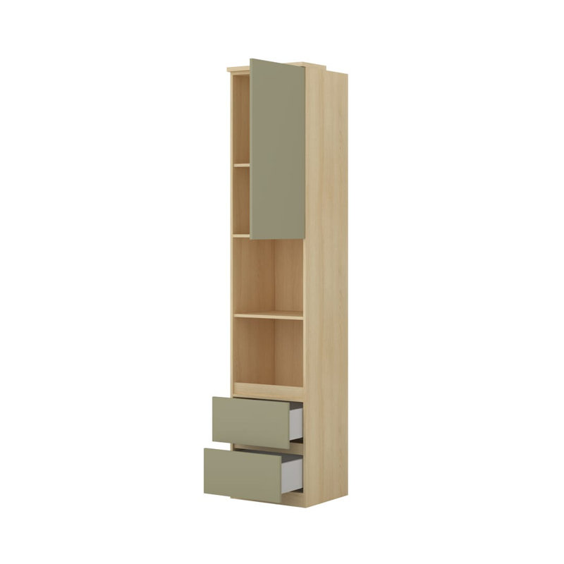 Berenguer 215 cm H x 45 cm W Bookcase, Eucalyptus