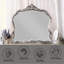 Miroir antique à finition platine