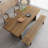 Nut-Brown Rectangular Solid Wood Dining Table-1667831360