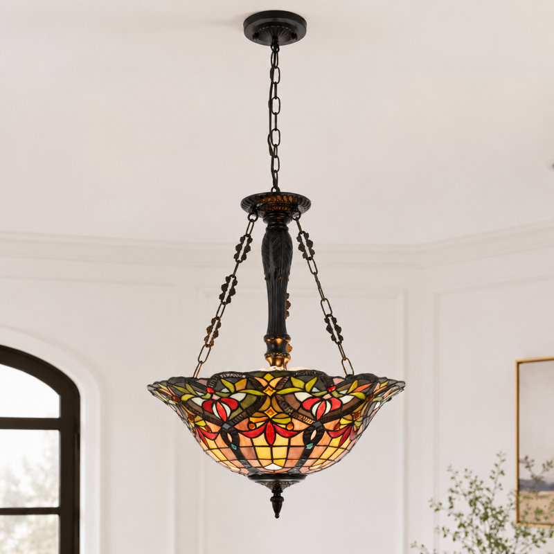 3 - Light Dimmable Geometric Chandelier