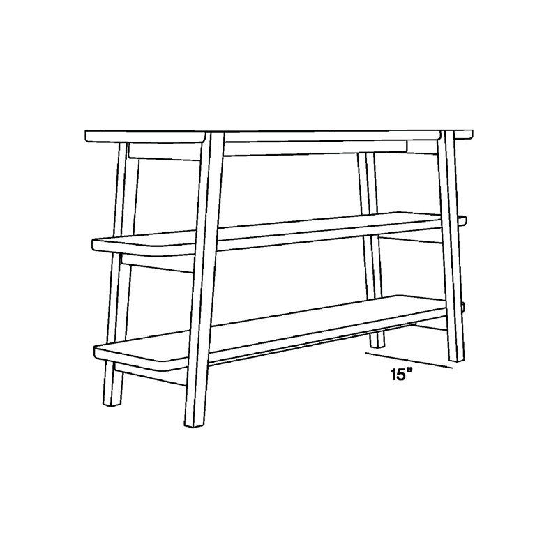 Apanas 56'' W Console Table, Natural