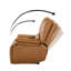 Fauteuil inclinable électrique en cuir véritable Carrina-216108347