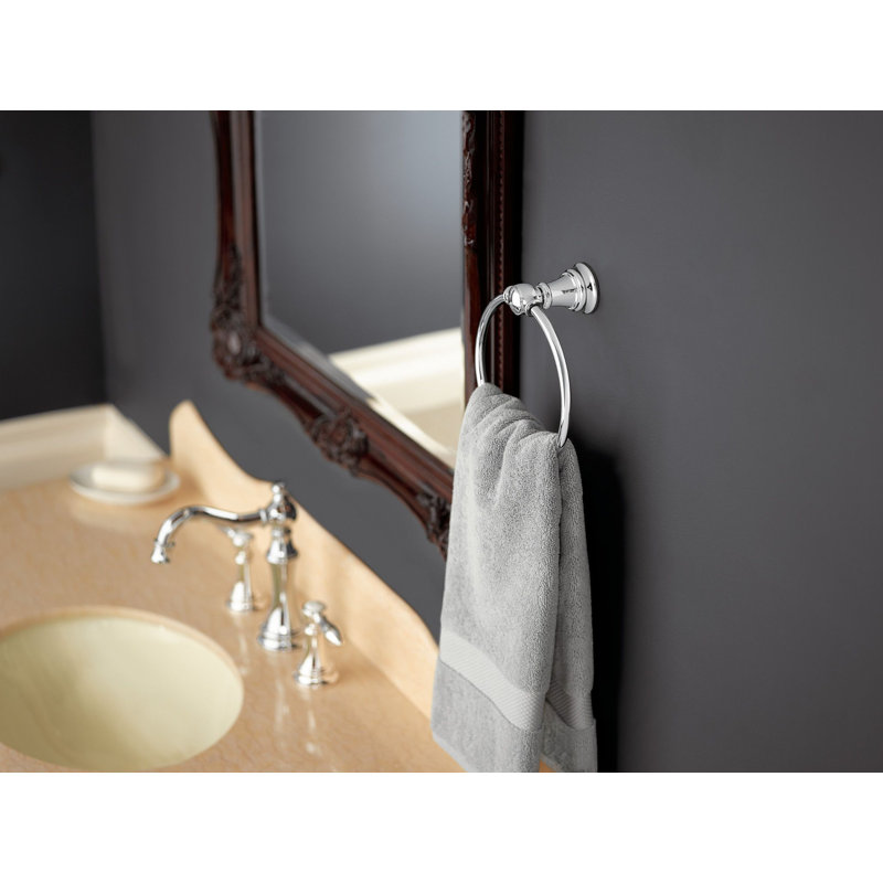 Weymouth Wall Mounted Towel Ring, Chrome