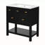 Ensemble de meuble-lavabo simple autoportant avec 5 tiroirs-1018758526