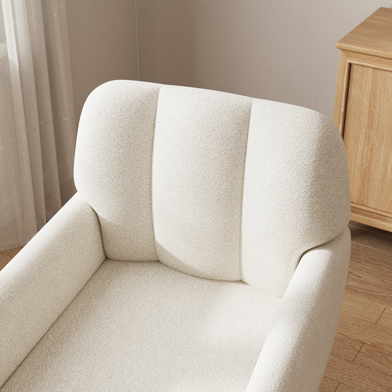Fauteuil d'appoint rembourré moelleux pour le salon, 1